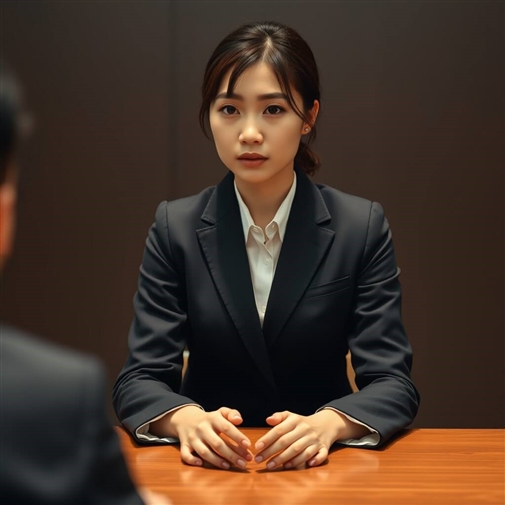 エミナルクリニックで深堀り質問され戸惑う女性応募者の画像